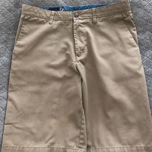Volcom Corpo Class Mens Preowned Beige 33 Shorts